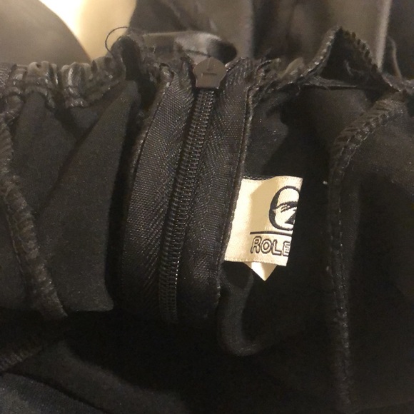 Black (Fo leather) Strapless Leotard - Picture 13 of 13